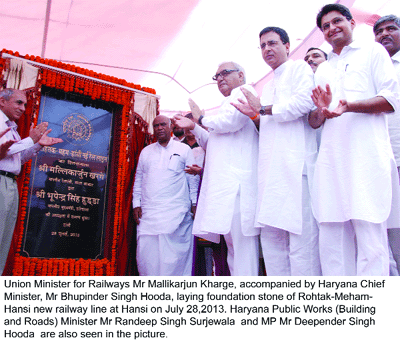 Foundation stone of nation's first railway bypass laid