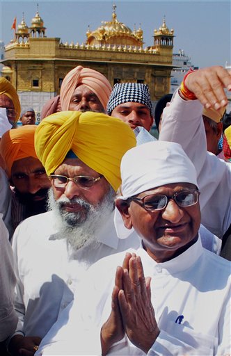 Hazare begins 'janatantra yatra' from Amritsar