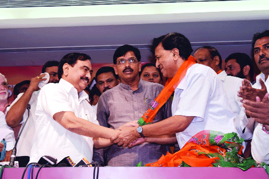 Former NCP Min Gavit joins BJP