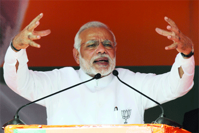 Modi pitches for 'majboot' BJP Govt in J'khand