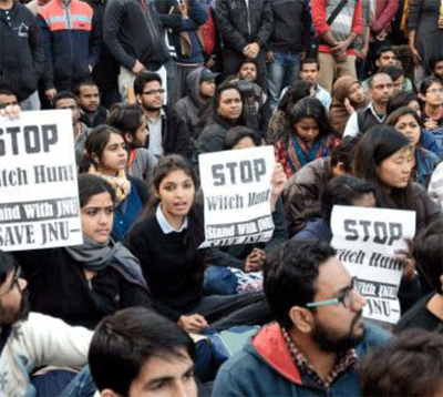 Indian-Americans protest to show support to JNU students