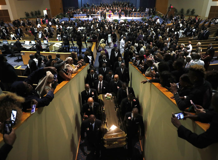 At Franklin's funeral, a call for respect for black America