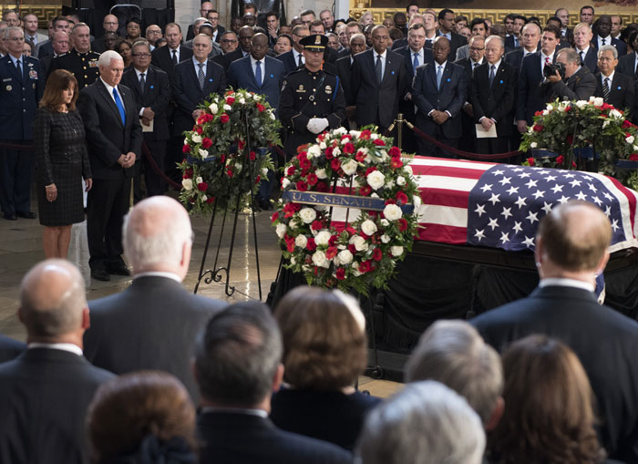 Bush, Obama to eulogize at John McCain final farewell