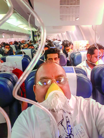 Flyers bleed mid-air after cabin pressure slumps in Jet flight Mumbai