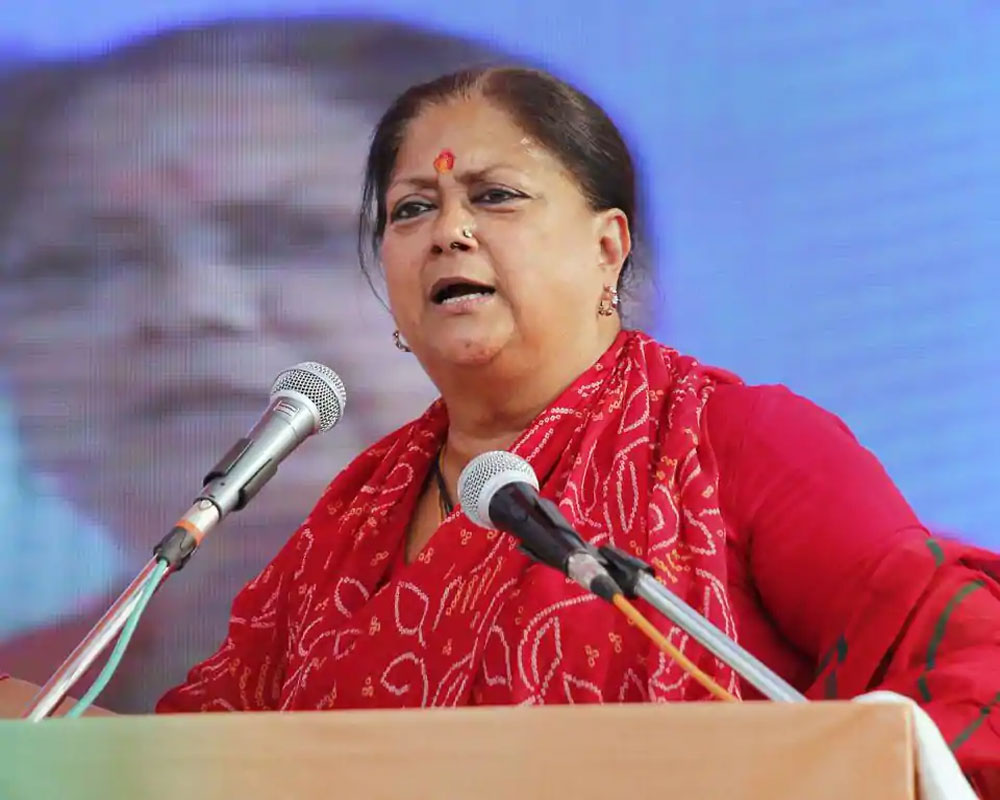 Rajasthan Chief Minister Vasudhara Raje resigns