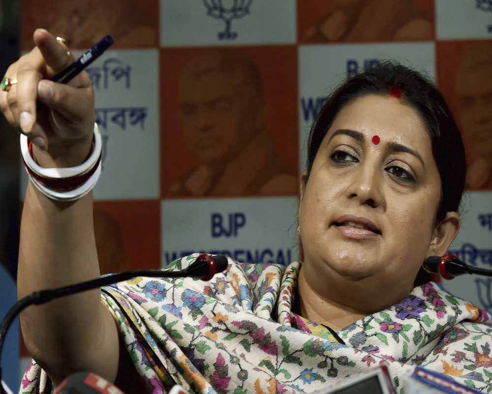 Religion has no role in government, says Smriti Irani