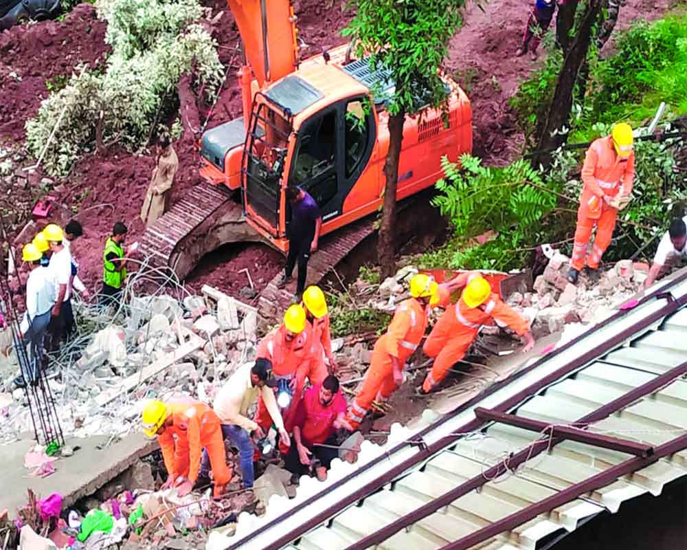 2 dead, 8 trapped under debris in Solan collapse