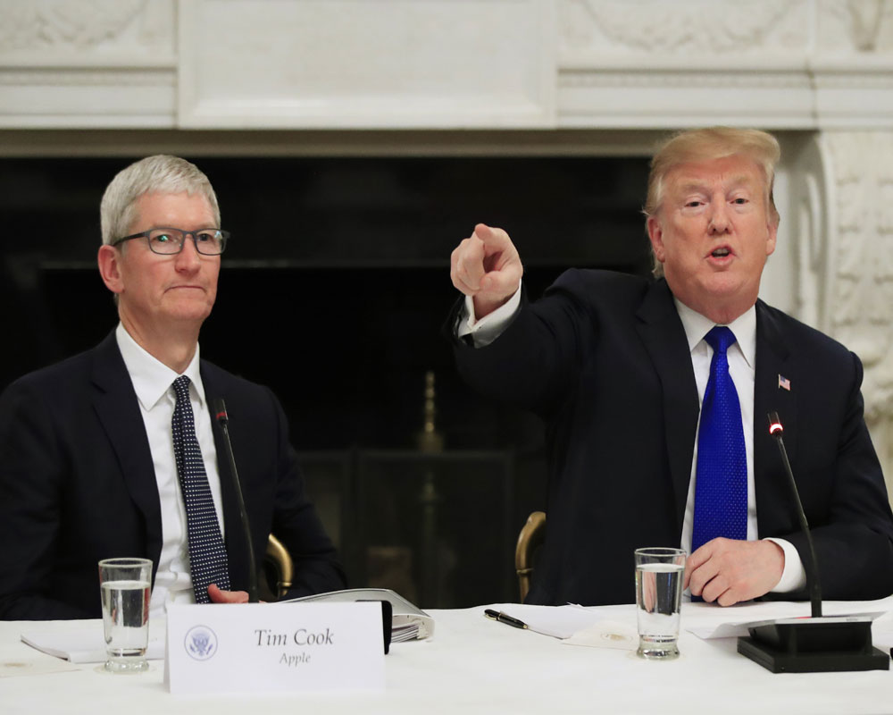 Apple CEO Tim Cook changes Twitter name after Trump gaffe