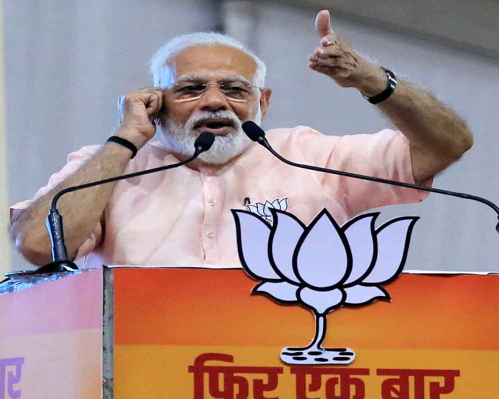 Cong speaking lies by saying it also conducted surgical strike: Modi