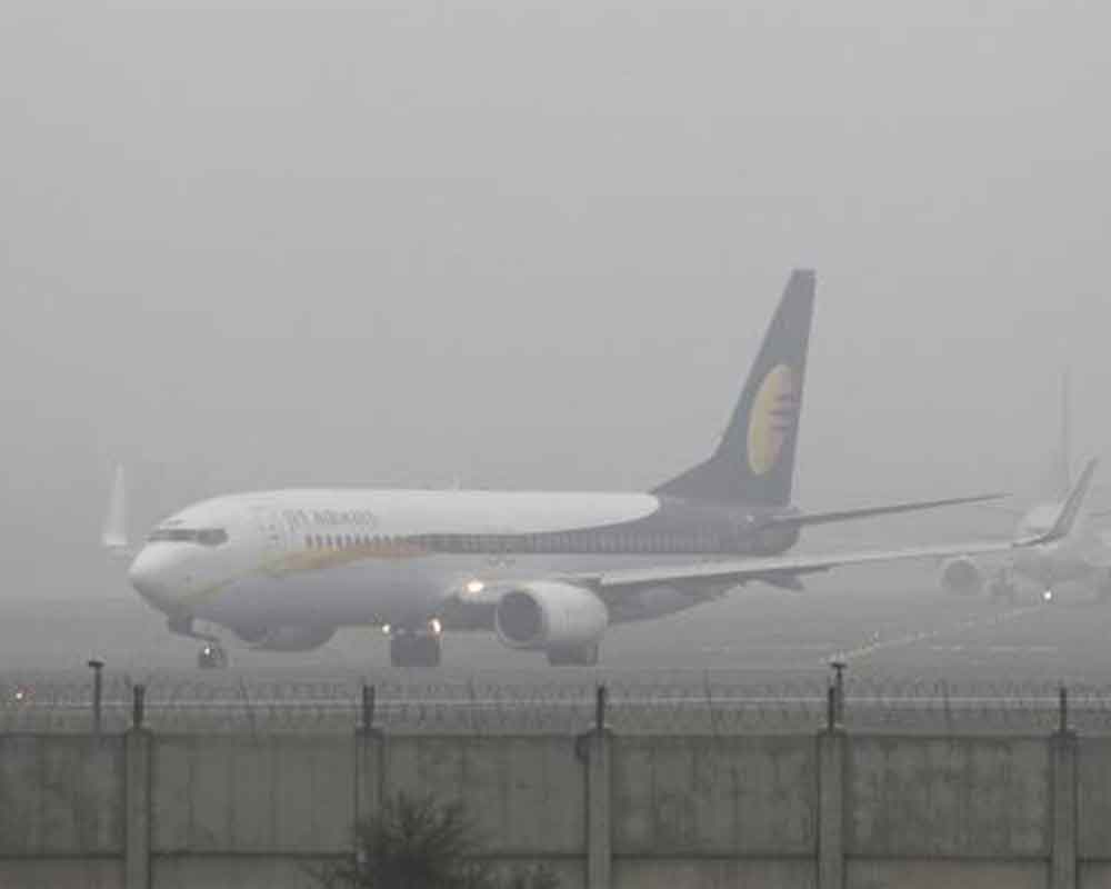 Dense fog disrupts flight operations at Delhi airport