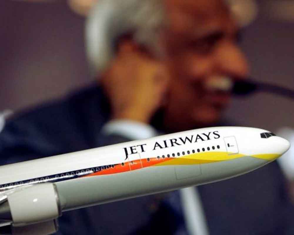 Jet Airways shares trade marginally lower in morning session