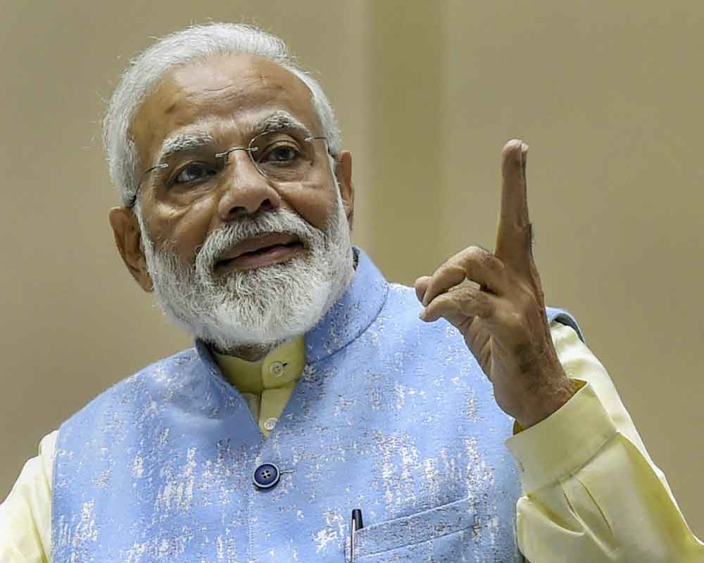 Modi asks youths to question Rajya Sabha MPs over lack of House productivity