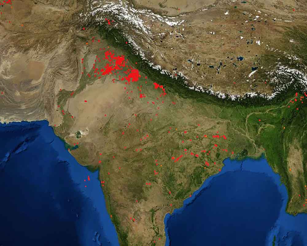 NASA image shows large scale stubble burning: Delhi govt