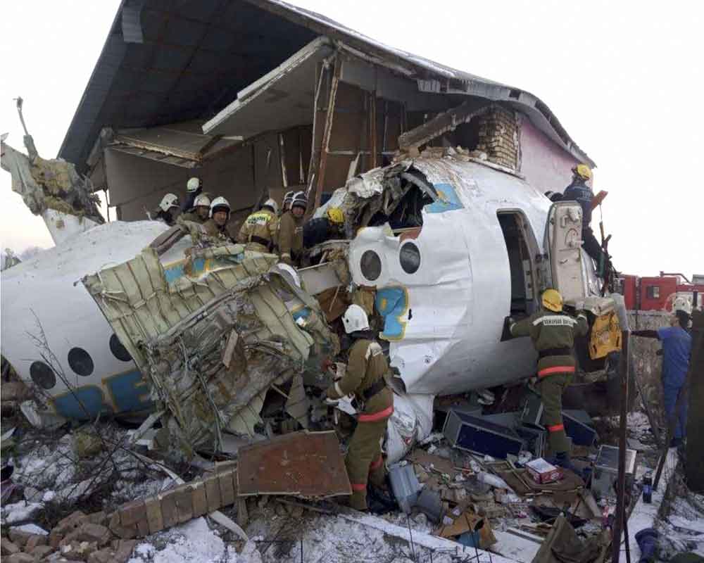 15 killed, 66 hurt after plane crashes in Kazakhstan