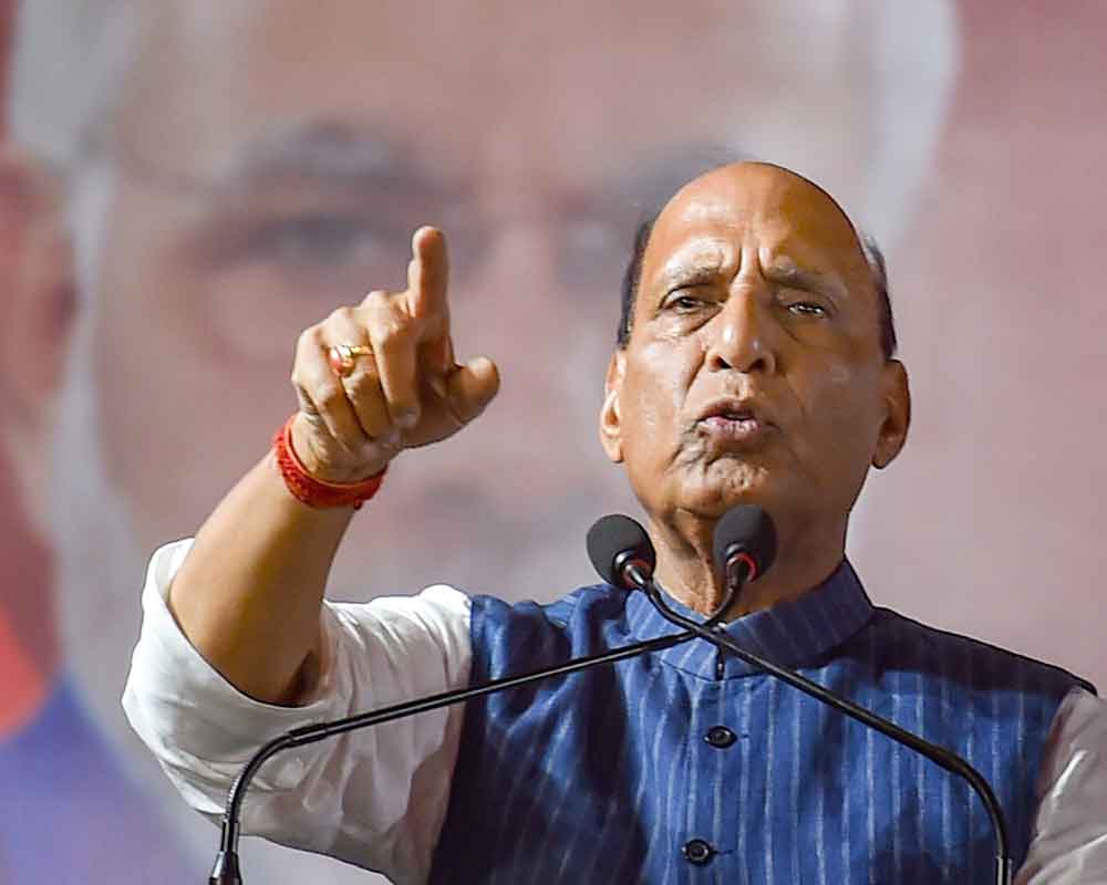 Rajnath mocks Rahul Gandhi's promise to eradicate poverty Through NYAY scheme