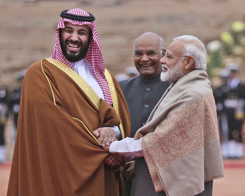 Saudi Crown Prince receives ceremonial welcome