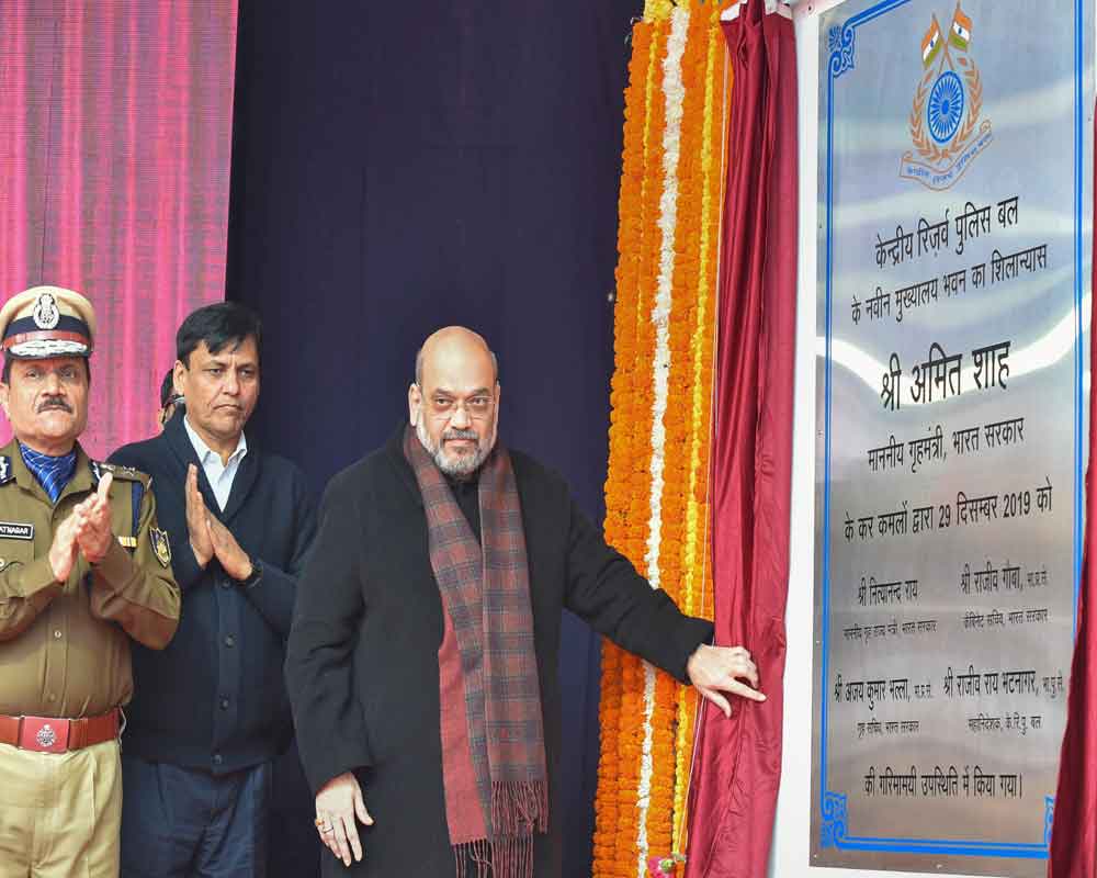 Shah unveils new insignia for CRPF's VIP security wing