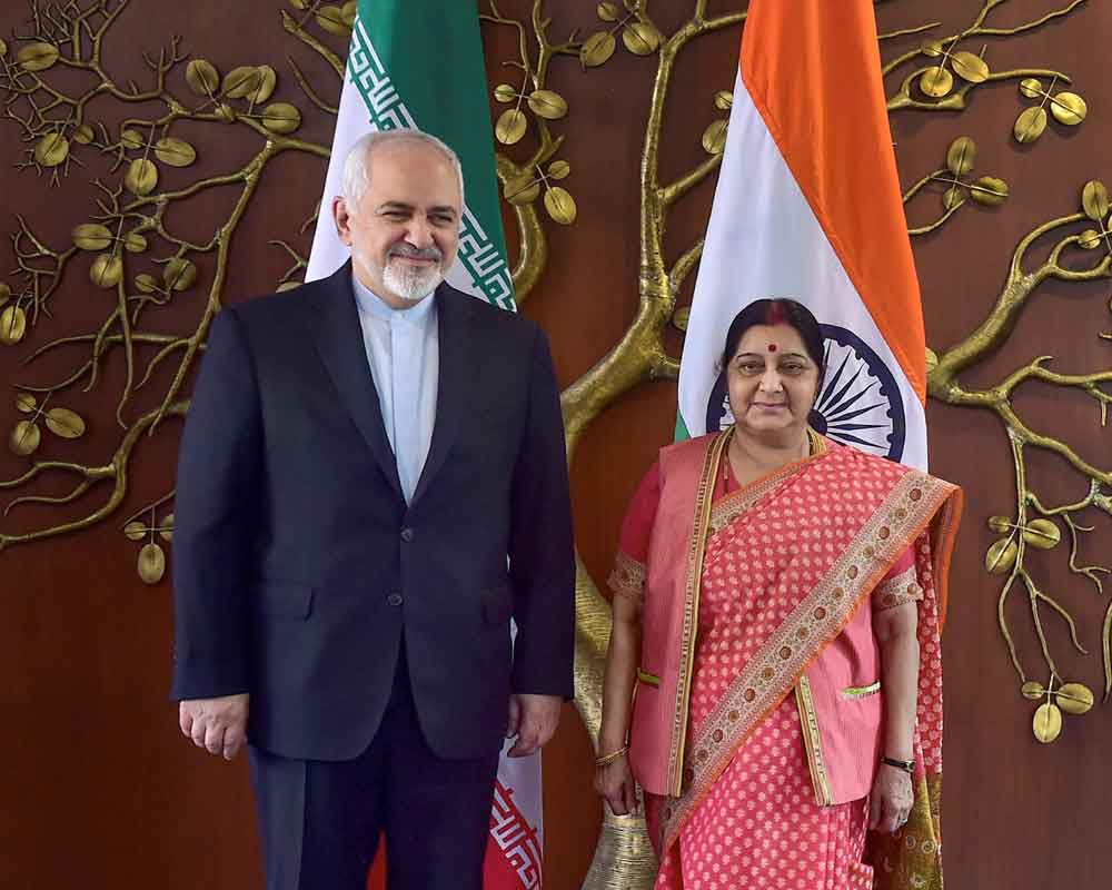 Sushma Swaraj holds talks with Iranian Foreign Minister