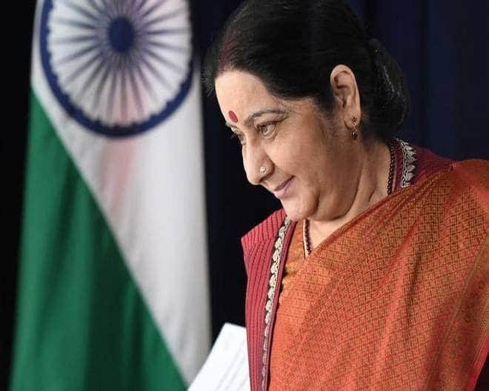 Sushma Swaraj vacates official residence