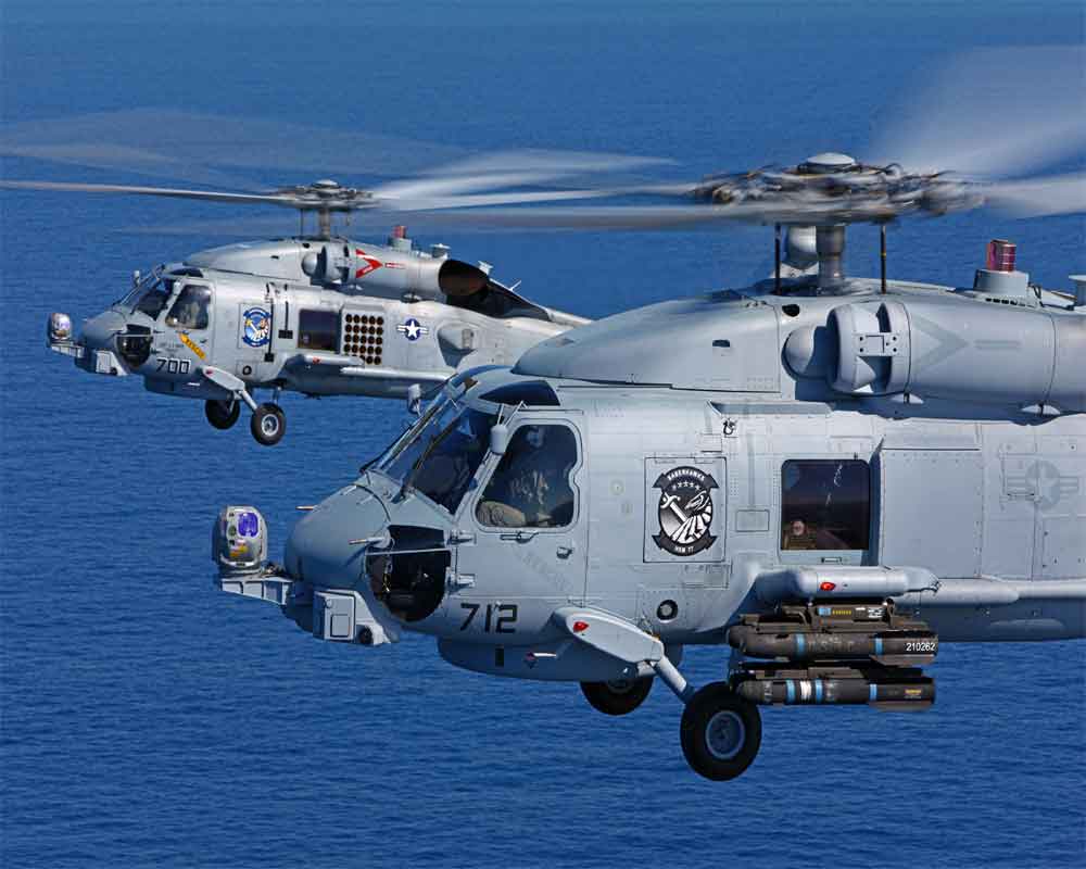 US approves sale of 24 MH 60 Romeo Seahawk helicopters to India for  USD 2.4 bn