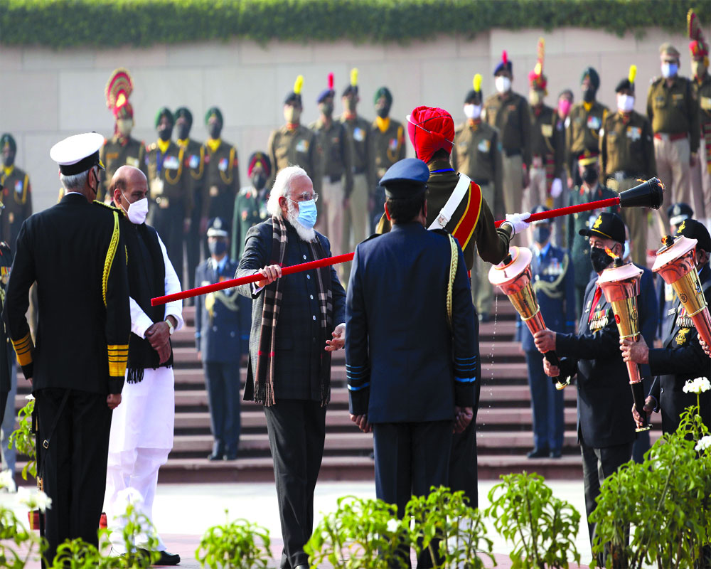 1971 victory anniversary: PM lights Swarnim Vijay Mashaal