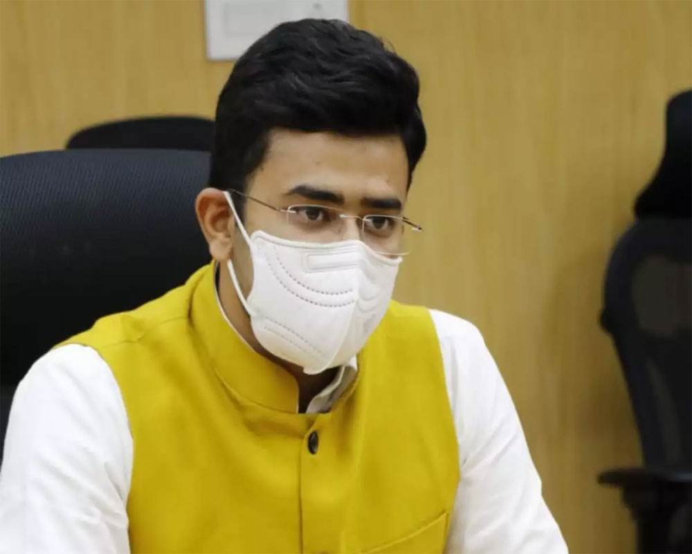 BJP MP Tejasvi Surya assumes charge as president of party's youth wing