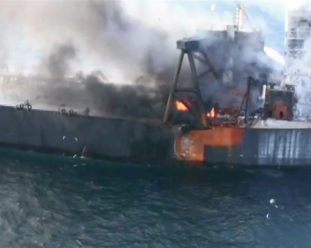 Fire on board oil tanker brought under control with India''s help: Lankan Navy