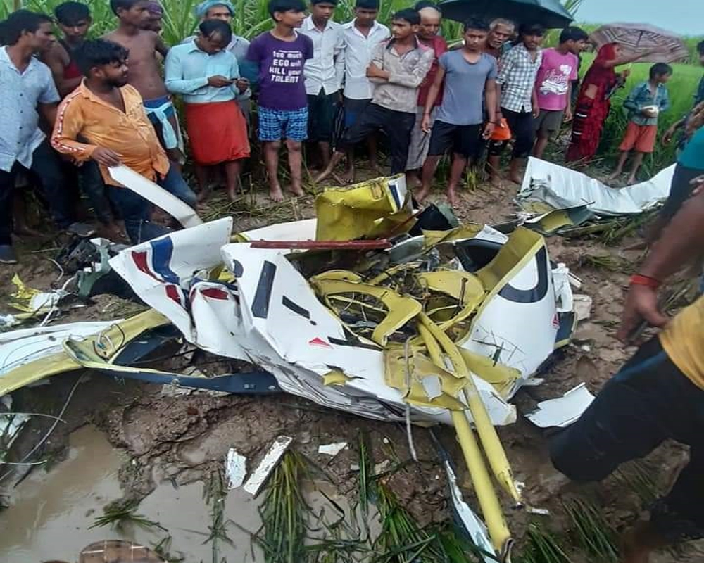 Four-seater aircraft crashes in UP, pilot dead