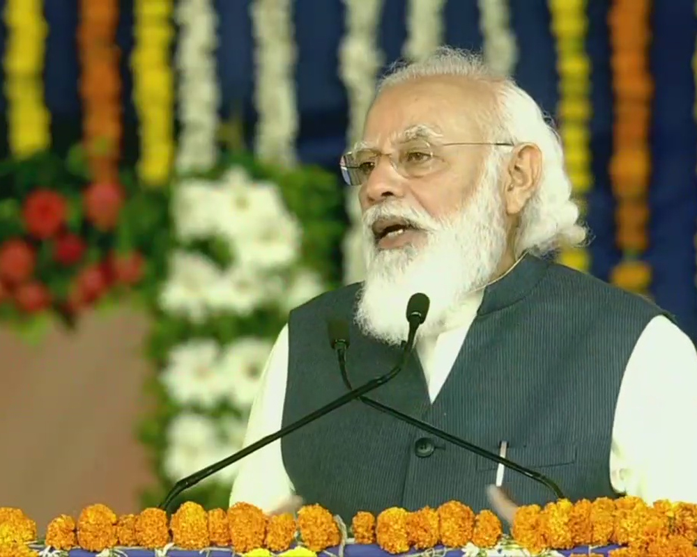 Guj: PM lays foundation stones for energy park, milk plant