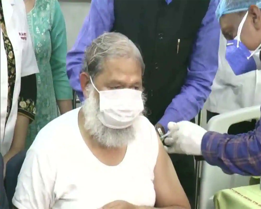 Haryana health minister gets trial dose of indigenous vaccine