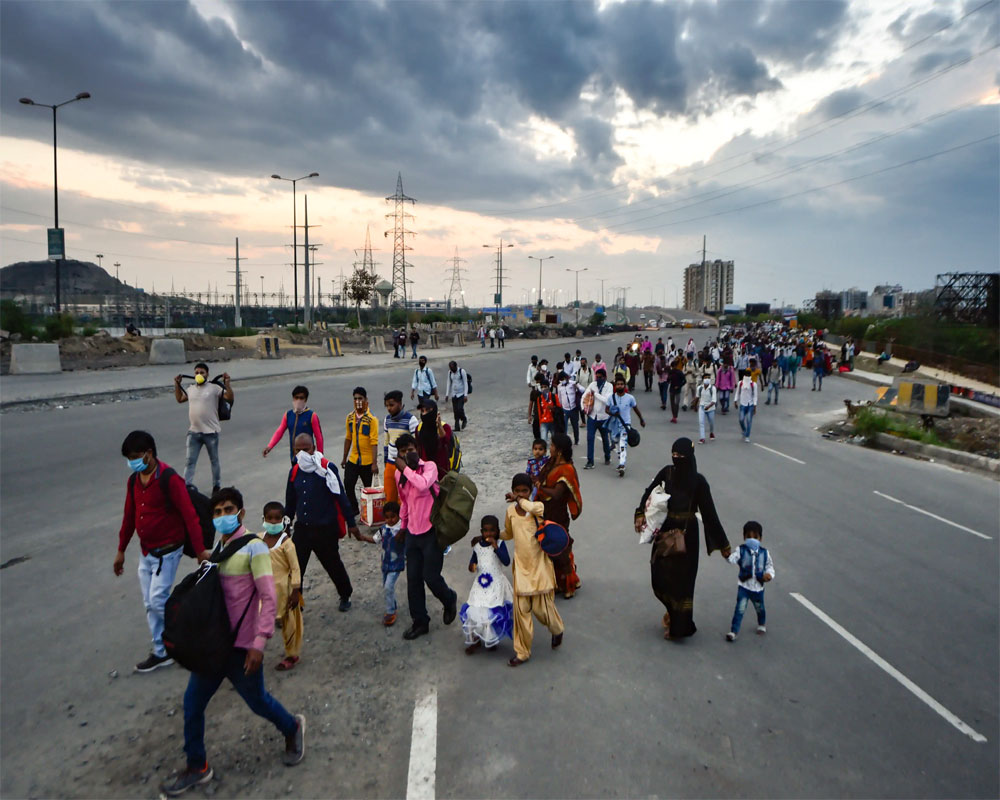 Have taken note of migrants walking on roads, rly tracks with great concern: Govt