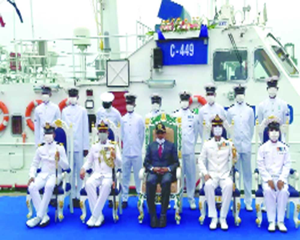 Indian Coast Guard ship C-449 commissioned off Chennai