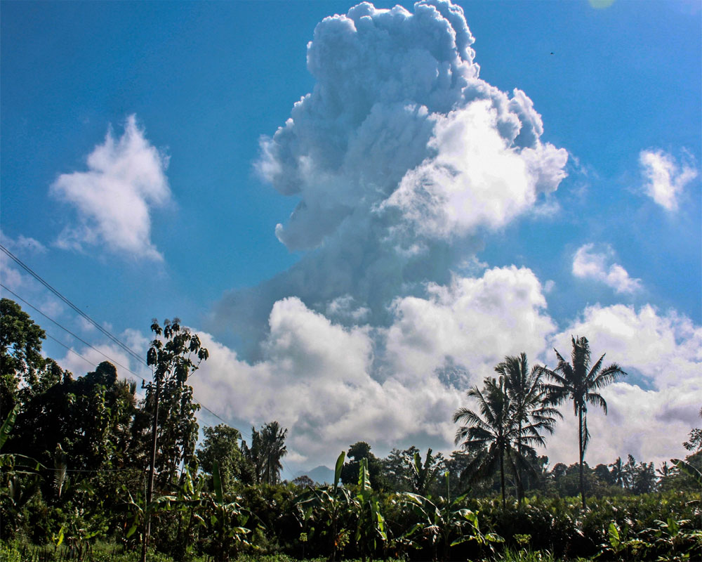 Indonesia s most volatile volcano spews ash in new  eruption
