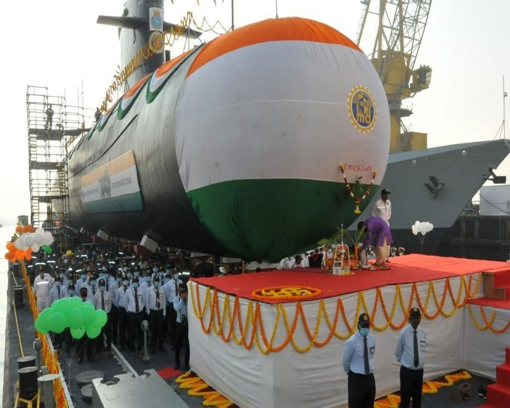 Kalvari class submarine 'Vagir' launched in Mumbai