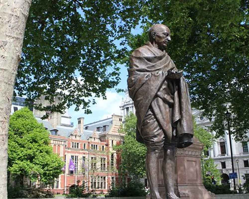 London's Gandhi, Mandela, Churchill statues boarded up ahead of protests