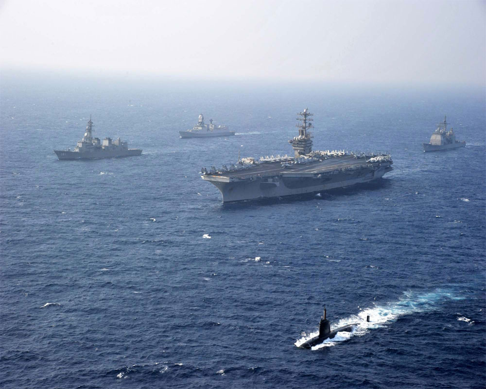 Malabar naval exercise: US, Indian aircraft show coordinated manoeuvres