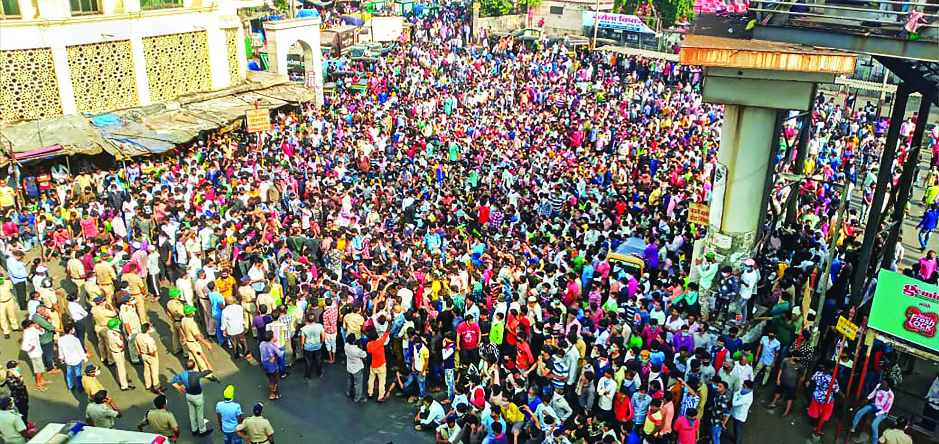 Restive migrants lose patience, stage protest