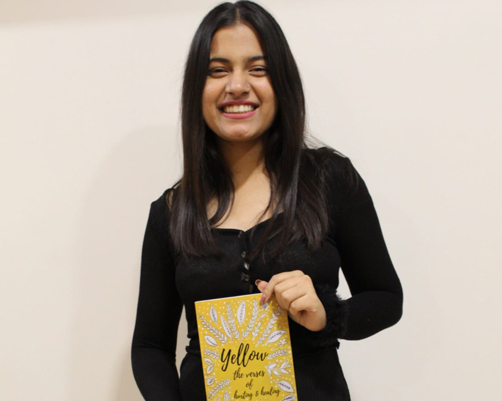 Urja Joshi launches book ‘Yellow: the verses of hurting & healing’