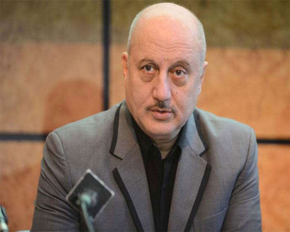 Anupam Kher takes first dose Covid vaccine