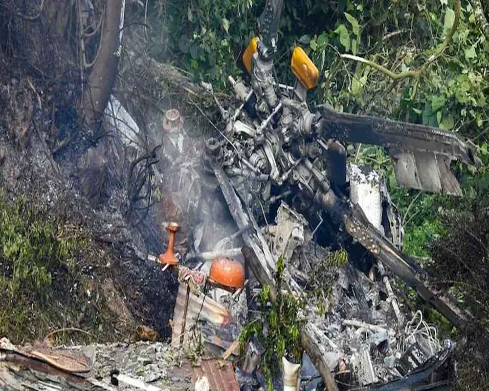 Black box recovered from chopper crash site in TN, Rajnath says lone survivor on life support