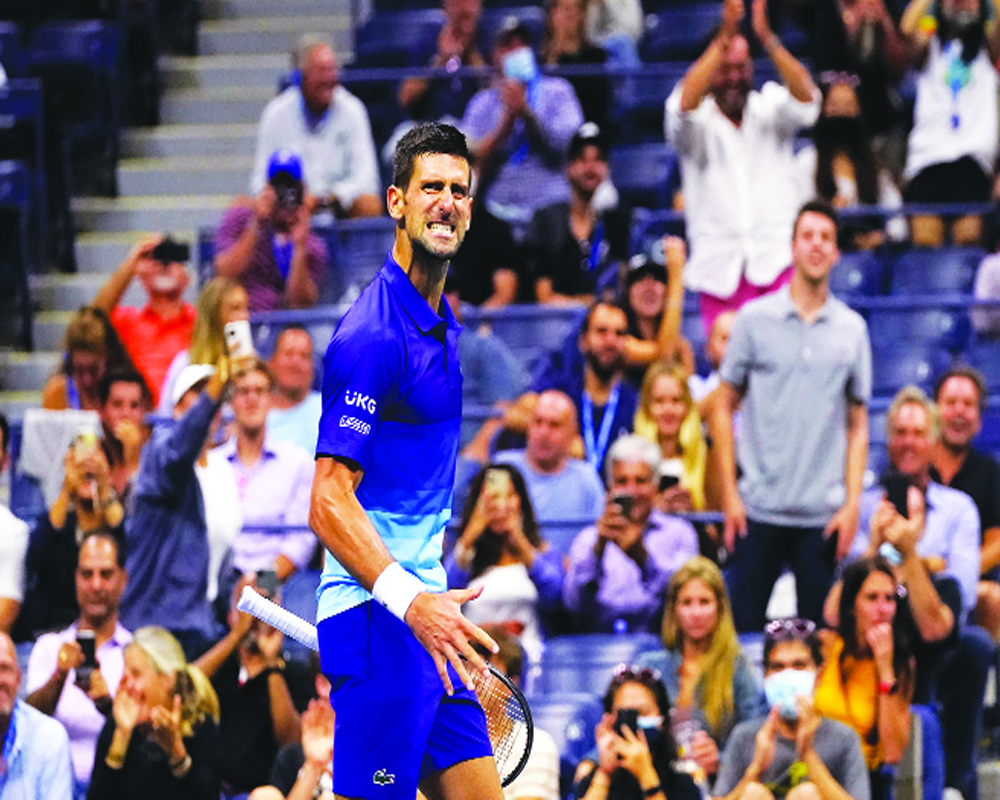 Novak two wins away from Calendar Slam