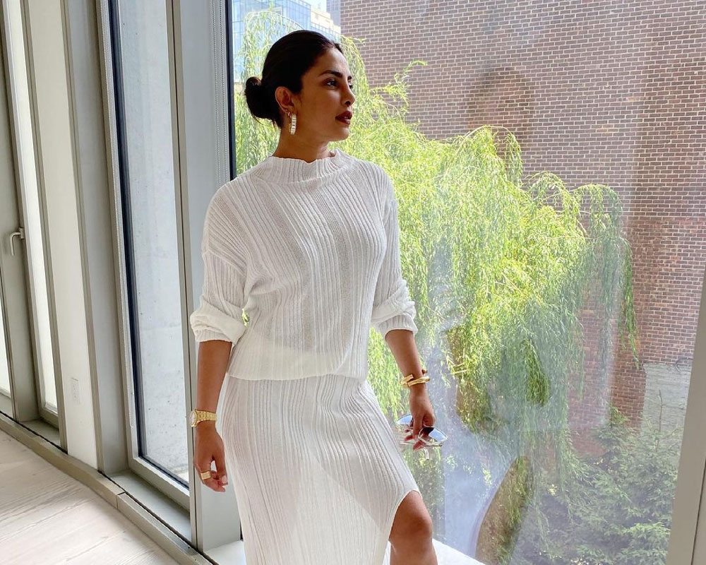 Priyanka Chopra goes all-white to celebrate Pride Month