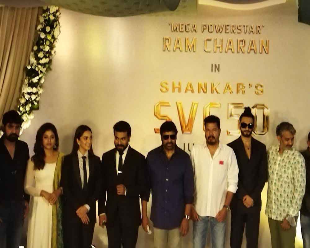 Ranveer at launch of Ram Charan-Kiara's upcoming film