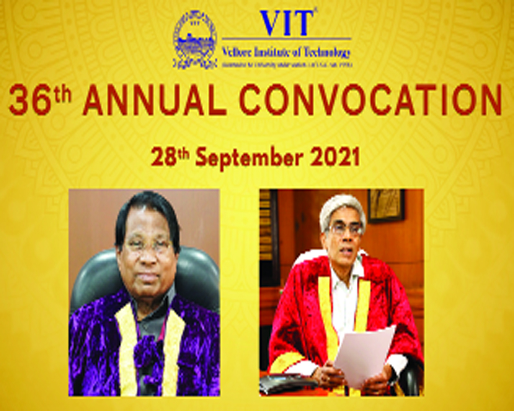 VIT Vellore’s 36th annual convocation held virtually