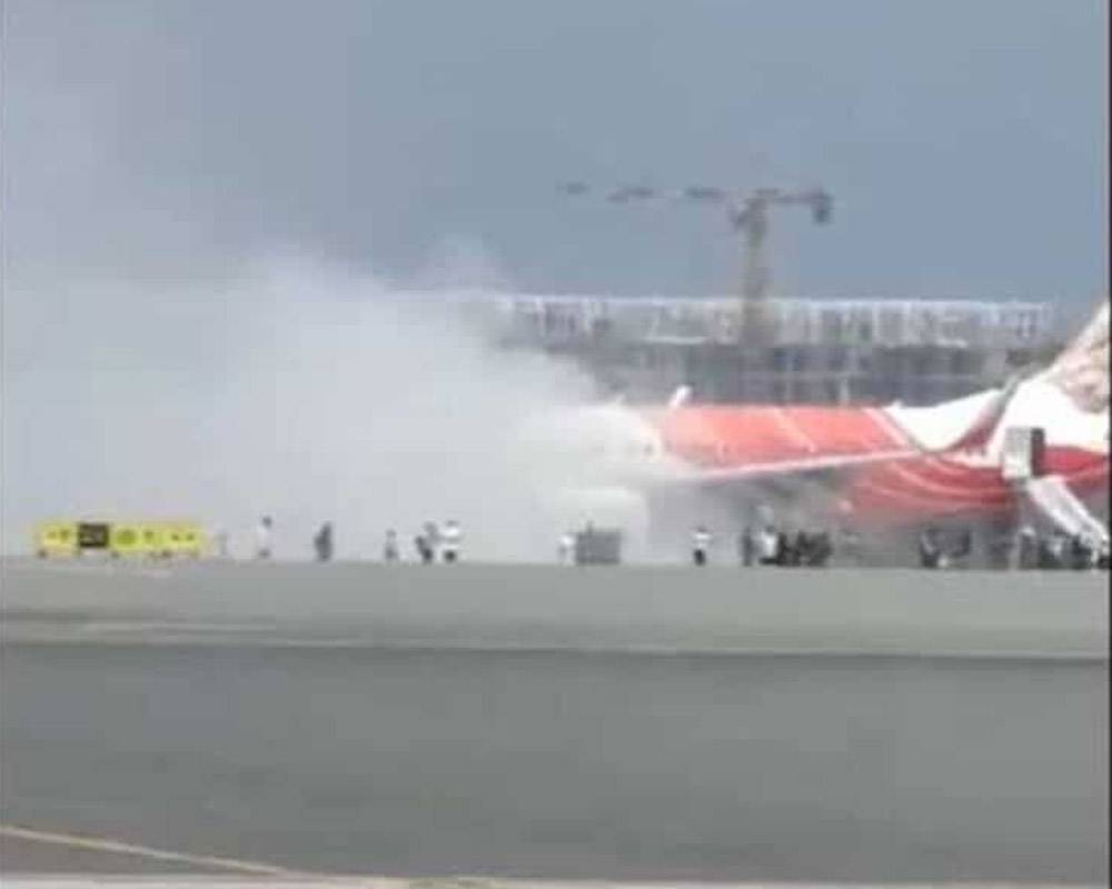 141 passengers evacuated from AI Express plane at Muscat airport following smoke warning