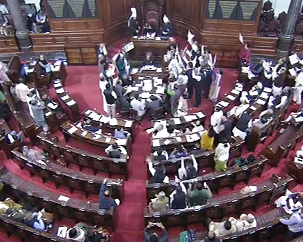 19 Opposition Mps Suspended From Rajya Sabha For Week 