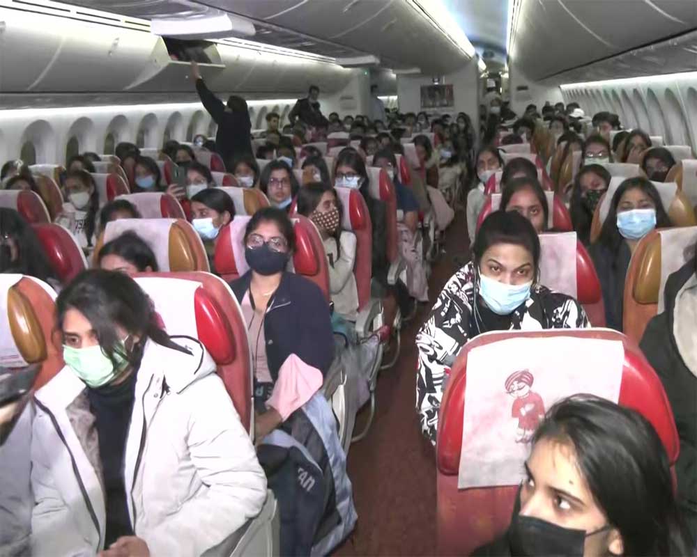 Air India's second flight carrying 250 Indian evacuees from Ukraine lands in Delhi