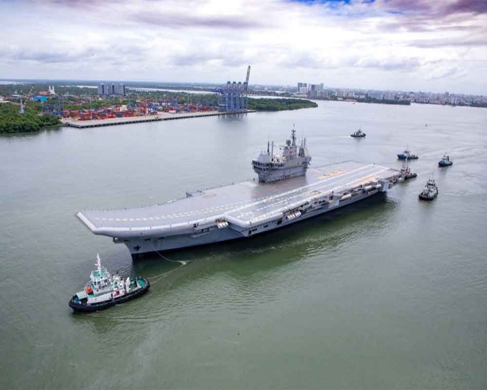 Cochin Shipyard delivers country's first indigenously-made aircraft carrier 'Vikrant' to Navy