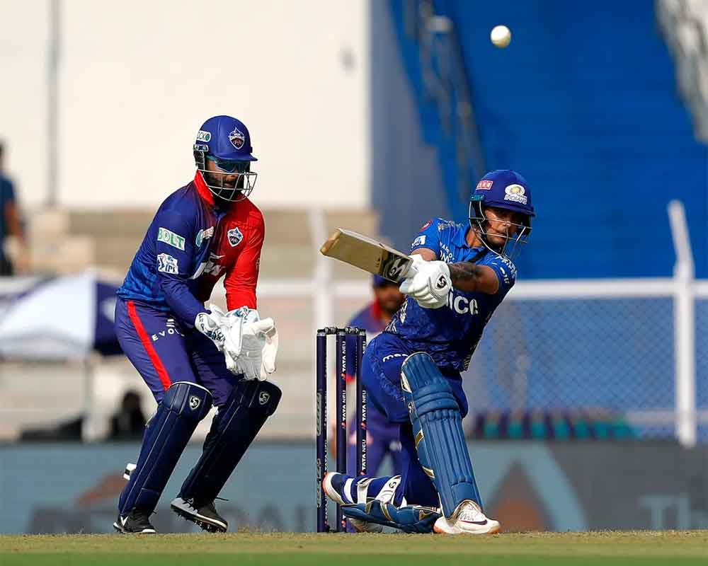 Ishan Kishan's blistering 81 not out guides MI to 177/5 against DC