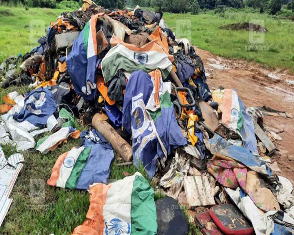 National flag dumped with garbage: Police  begin probe so do Navy, Coast Guard